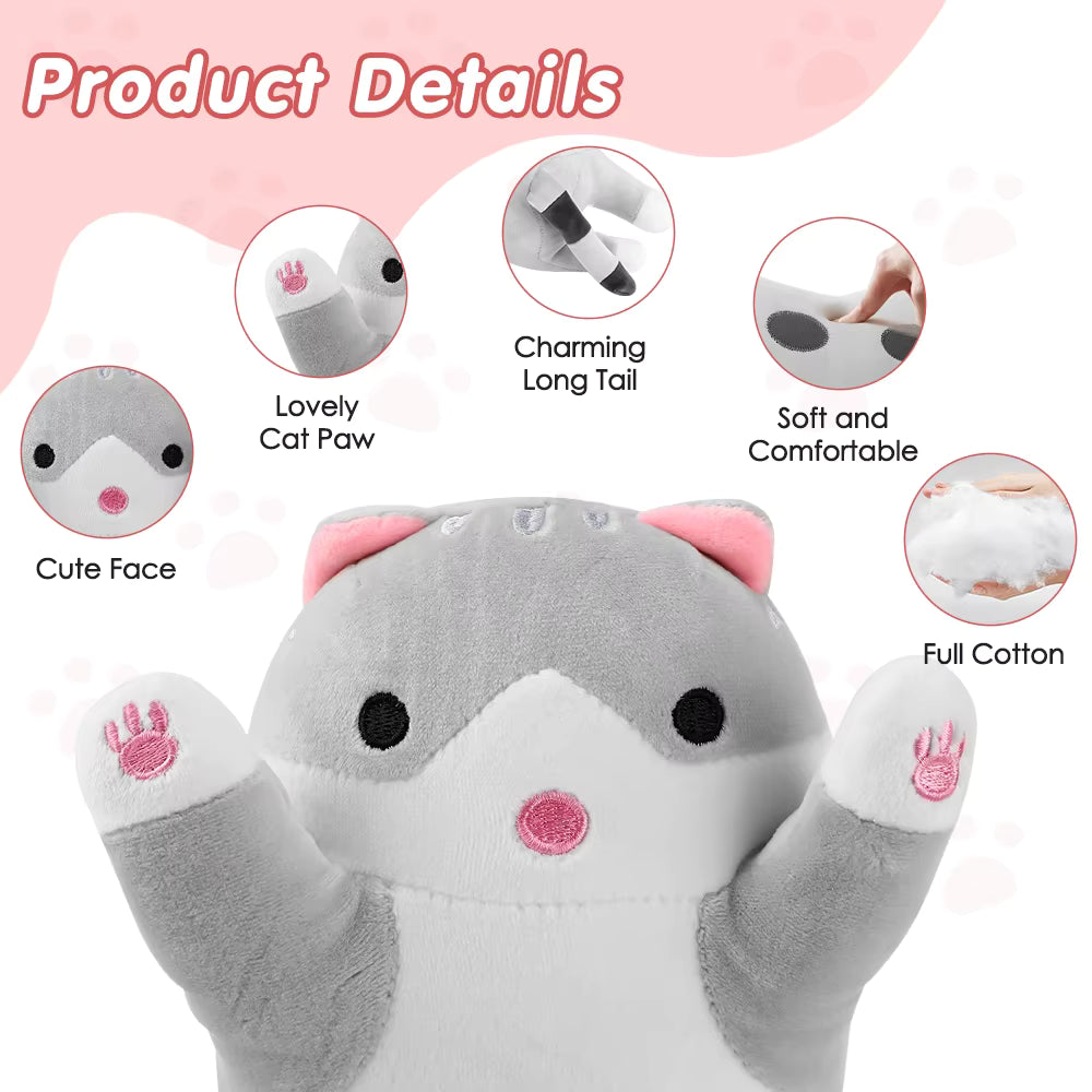 USB-Powered Cute Cat Plush Heating Pad for Period Cramps & Body Relief